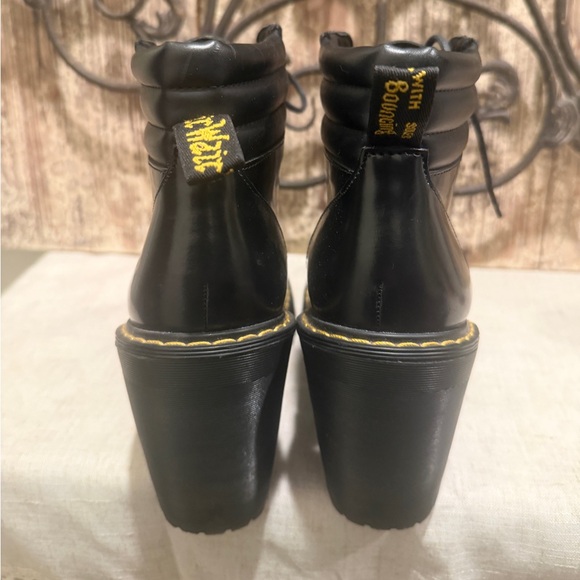 Dr. Martens‎ Persephone Black Leather Platform High Heel Boots size 8 - Picture 6 of 11